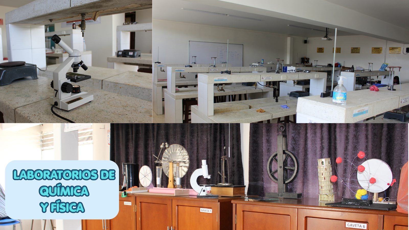 Laboratorios de química y física